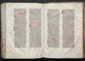 Il Messale di Gotha: Fol. 151r, Testo, c. 1375 da Master of the Boqueteaux