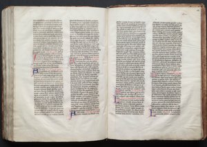 Il Messale di Gotha: Fol. 154r, Testo, c. 1375 da Master of the Boqueteaux