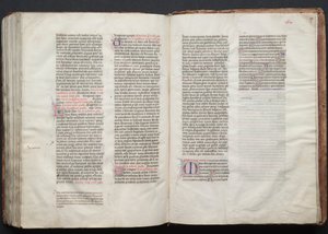 Il Messale di Gotha: Fol. 156v, Testo, c. 1375 da Master of the Boqueteaux
