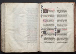 Il Messale di Gotha: Fol. 159r, Testo, c. 1375 da Master of the Boqueteaux