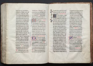 Il Messale di Gotha: Fol. 159v, Testo, c. 1375 da Master of the Boqueteaux