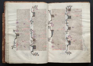 Il Messale di Gotha: Fol. 15r, Testo, c. 1375 da Master of the Boqueteaux