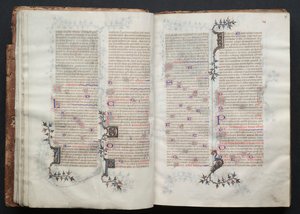 Il Messale di Gotha: Fol. 17r, Testo, ca. 1375 da Master of the Boqueteaux