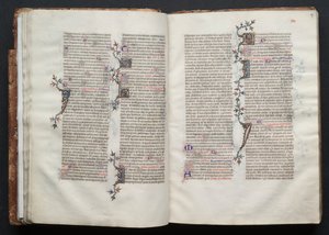 Il Messale di Gotha: Fol. 26v, Testo, c. 1375 da Master of the Boqueteaux