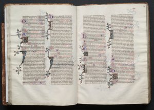 Il Messale di Gotha: Fol. 28r, Testo da Master of the Boqueteaux