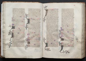 Il Messale di Gotha: Fol. 41r, Testo, c. 1375 da Master of the Boqueteaux