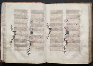 Il Messale di Gotha: Fol. 42r, Testo, c. 1375 da Master of the Boqueteaux