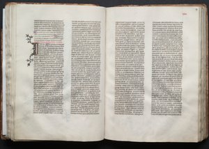 Il Messale di Gotha: Fol. 46v, Testo, c. 1375 da Master of the Boqueteaux