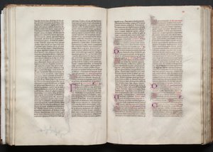 Il Messale di Gotha: Fol. 54v, Testo da Master of the Boqueteaux