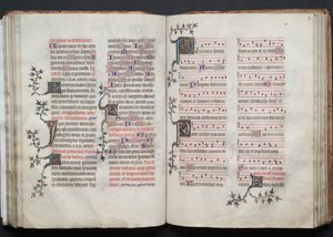 Il Messale di Gotha: Fol. 66v, Testo da Master of the Boqueteaux