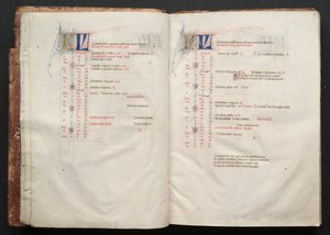 Il Messale di Gotha: Fol. 6r, Testo, c. 1375 da Master of the Boqueteaux