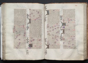 Il Messale di Gotha: Fol. 80r, Testo, c. 1375 da Master of the Boqueteaux