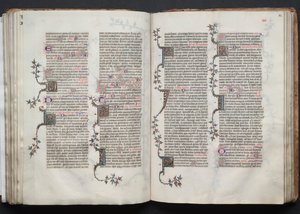 Il Messale di Gotha: Fol. 84r, Testo, c. 1375 da Master of the Boqueteaux