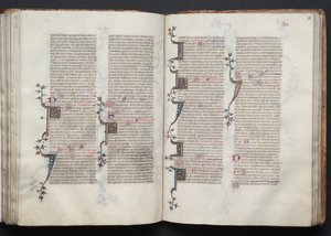 Il Messale di Gotha: Fol. 98r, Testo da Master of the Boqueteaux