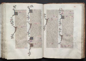 Il Messale di Gotha: Fol. 99r, Testo da Master of the Boqueteaux