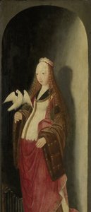 Santa Cecilia, ala destra di un trittico da Master of the Brunswick Diptych (attributed to)