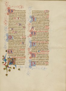 Iniziale M: San Luca da Master of the Brussels Initials
