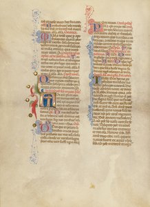 Iniziale N: La Croce da Master of the Brussels Initials