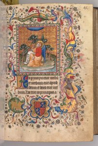 Ore di Carlo il Nobile, re di Navarra (1361-1425): fol.1r, San Giovanni Evangelista