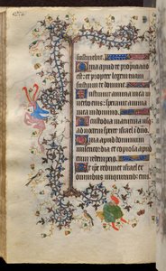 Ore di Carlo il Nobile, re di Navarra (1361-1425): fol. 117v, Testo da Master of the Brussels Initials and Associates