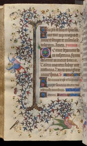 Ore di Carlo il Nobile, re di Navarra (1361-1425): fol. 134v, Testo da Master of the Brussels Initials and Associates