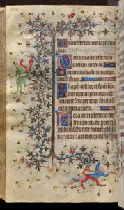 Ore di Carlo il Nobile, re di Navarra (1361-1425): fol. 135v, Testo da Master of the Brussels Initials and Associates
