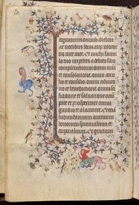 Ore di Carlo il Nobile, re di Navarra (1361-1425): fol. 15v, Testo da Master of the Brussels Initials and Associates