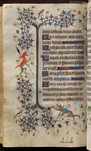 Ore di Carlo il Nobile, re di Navarra (1361-1425): fol. 200v, Testo da Master of the Brussels Initials and Associates