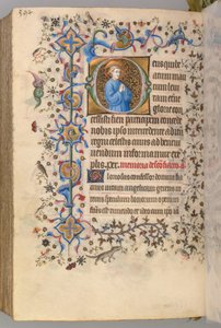 Ore di Carlo il Nobile, re di Navarra (1361-1425): fol. 291v, Testo da Master of the Brussels Initials and Associates