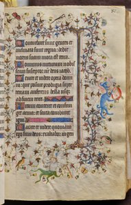 Ore di Carlo il Nobile, re di Navarra (1361-1425): fol. 41r, Testo da Master of the Brussels Initials and Associates