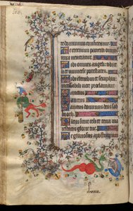 Ore di Carlo il Nobile, re di Navarra (1361-1425): fol. 52v, Testo da Master of the Brussels Initials and Associates