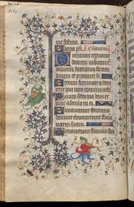 Ore di Carlo il Nobile, re di Navarra (1361-1425): fol. 55v, Testo da Master of the Brussels Initials and Associates