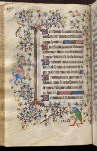 Ore di Carlo il Nobile, re di Navarra (1361-1425): fol. 60v, Testo da Master of the Brussels Initials and Associates