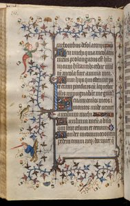 Ore di Carlo il Nobile, re di Navarra (1361-1425): fol. 75v, Testo da Master of the Brussels Initials and Associates