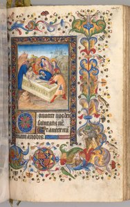 Ore di Carlo il Nobile, Re di Navarra 1361-1425: fol. 197r, Sepoltura di Cristo, c. 1405