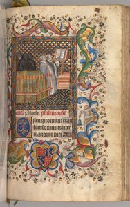 Ore di Carlo il Nobile, re di Navarra 1361-1425: fol. 202r, Ufficio dei Morti, c. 1405 da Master of the Brussels Initials and Associates