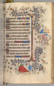 Ore di Carlo il Nobile, re di Navarra 1361-1425: fol. 207r, Testo da Master of the Brussels Initials and Associates
