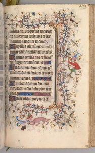 Ore di Carlo il Nobile, Re di Navarra 1361-1425: fol. 234r, Testo, c. 1405 da Master of the Brussels Initials and Associates