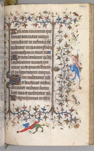 Ore di Carlo il Nobile, Re di Navarra: fol. 245r, Testo da Master of the Brussels Initials and Associates