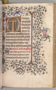Ore di Carlo il Nobile, Re di Navarra: fol. 262r, Strumenti della Passione da Master of the Brussels Initials and Associates