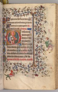 Ore di Carlo il Nobile, Re di Navarra 1361-1425: fol. 267r, San Bartolomeo, c. 1405