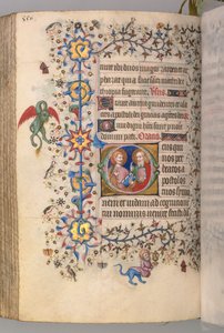 Ore di Carlo il Nobile, Re di Navarra 1361-1425, fol. 269v, SS. Simone e Giuda, c. 1405 da Master of the Brussels Initials and Associates