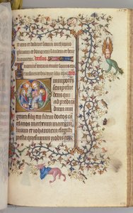 Ore di Carlo il Nobile, Re di Navarra 1361-1425, fol. 273r, I Quattro Evangelisti, c. 1405