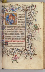 Ore di Carlo il Nobile, Re di Navarra 1361-1425, fol. 274r, San Stefano, c. 1405 da Master of the Brussels Initials and Associates