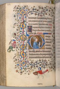 Ore di Carlo il Nobile, Re di Navarra 1361-1425, fol. 274v, San Clemente da Master of the Brussels Initials and Associates