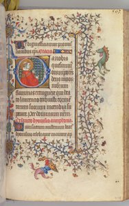 Ore di Carlo il Nobile, Re di Navarra 1361-1425, fol. 276r, San Lorenzo, c. 1405 da Master of the Brussels Initials and Associates