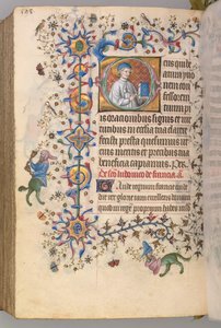Ore di Carlo il Nobile, Re di Navarra 1361-1425, fol. 293v, St. Yoon, c. 1405 da Master of the Brussels Initials and Associates