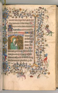 Ore di Carlo il Nobile, re di Navarra, fol. 297r, Santa Elisabetta da Master of the Brussels Initials and Associates