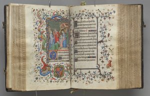 Ore di Carlo il Nobile, re di Navarra 1361-1425: fol. 79r, Testo, c. 1405
