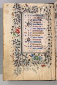 Ore di Carlo il Nobile, Re di Navarra 1361-1425: fol. 8v, agosto, c. 1405